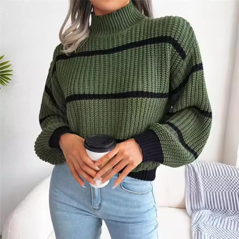Striped Knit Sweater