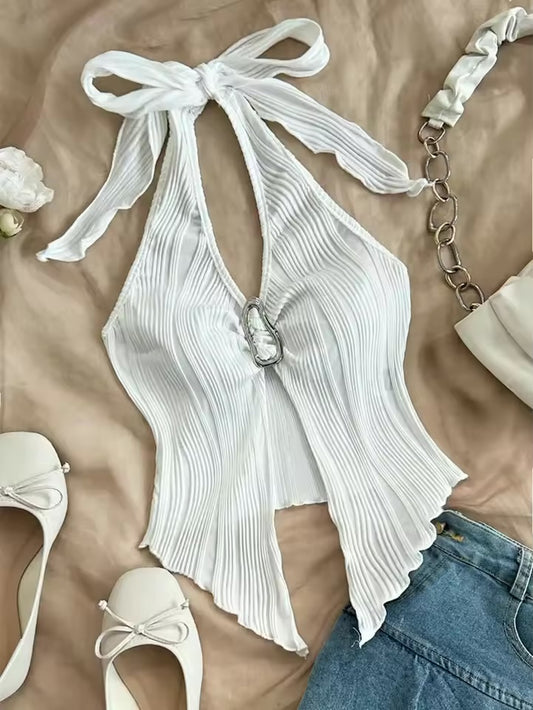Helter neck crop Top