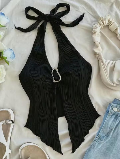 Helter neck crop Top