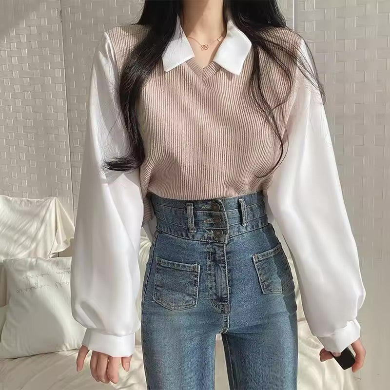 Elegant Two-Piece Style Blouse