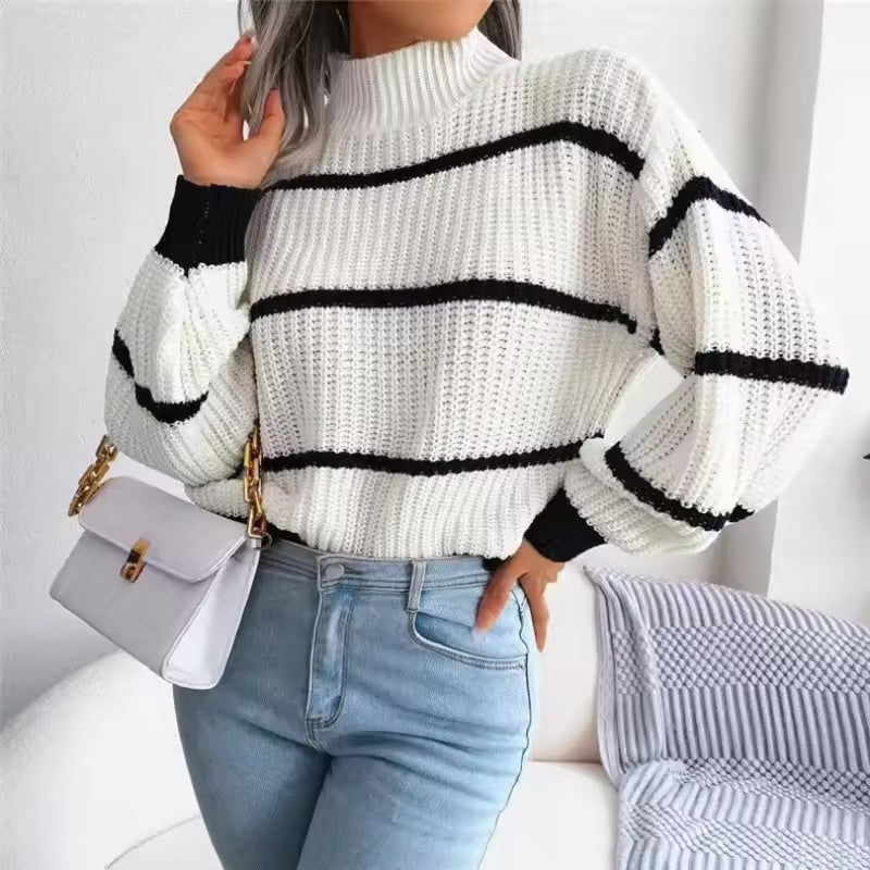 Striped Knit Sweater